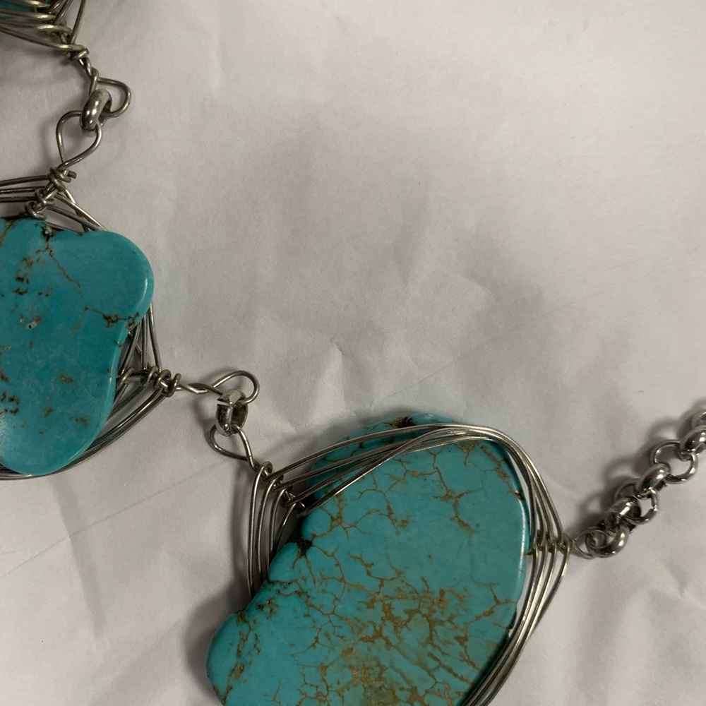Turquoise Stone Necklace - Picture 6 of 10